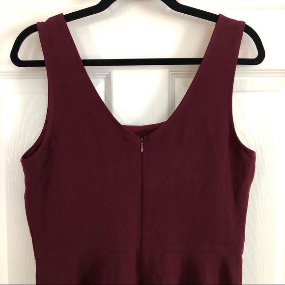 [ Sold ]Burgundy Skater Dress by Mystic, Large - Picture 5 of 7